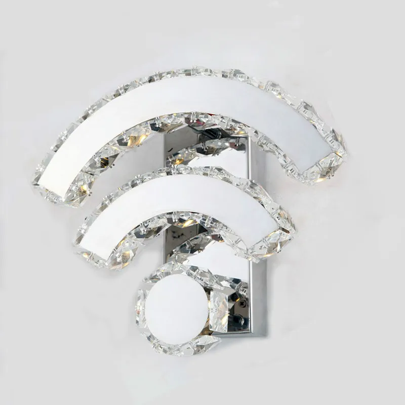 

Vintagelll Modern Bedside Wall Lamp Bedroom Lamp Crystal Wall Lights 14W AC100-240V LED Wall Lights Led Lamp For Bedroom Decor