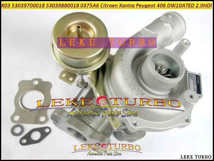 K03 53039700018 53039880018 0375A6 0375E4 9632427880 3750000 18 Turbo для CITROËN xantia; для peugeot 406 1998 DW10ATED 2.0L HDI