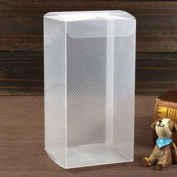 

30Pcs/Lot 7*7*14cm Twilled Plastic PVC BOX for Gifts Decoration/Toy Products Packing Birthdays Car Molel Gifts Display Boxes