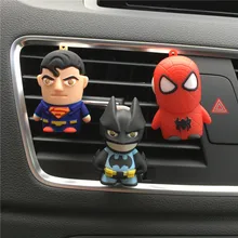dower me Batman Superman Car styling Air Freshener Perfume Cute doll car perfume Automobile air conditioner
