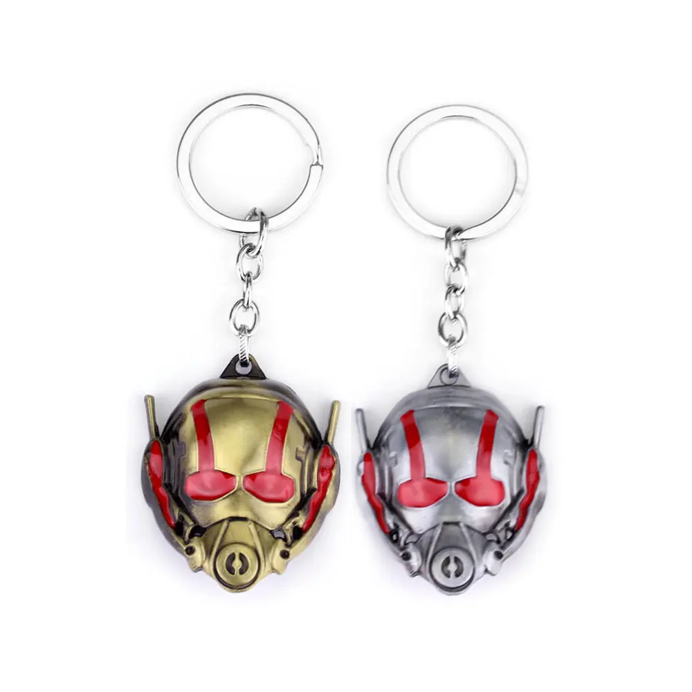 

Avengers Ant Man Mask Keychain Superhero Antman Iron Man Spiderman Thor Captain American Weapon Model Key Chain Jewelry