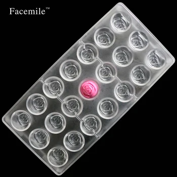 

Mac 13.5* 27.4cm Hearts Chocolate Candy Molding Tray Pudding Mould Fondant Cake 21-Cavity Polycarbonate Handmade Baking Tools