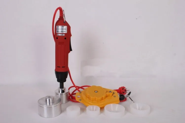 

7 SETS Electric capping tools equipment handheld pharmaceutical bottle capper foils jar locking machine
