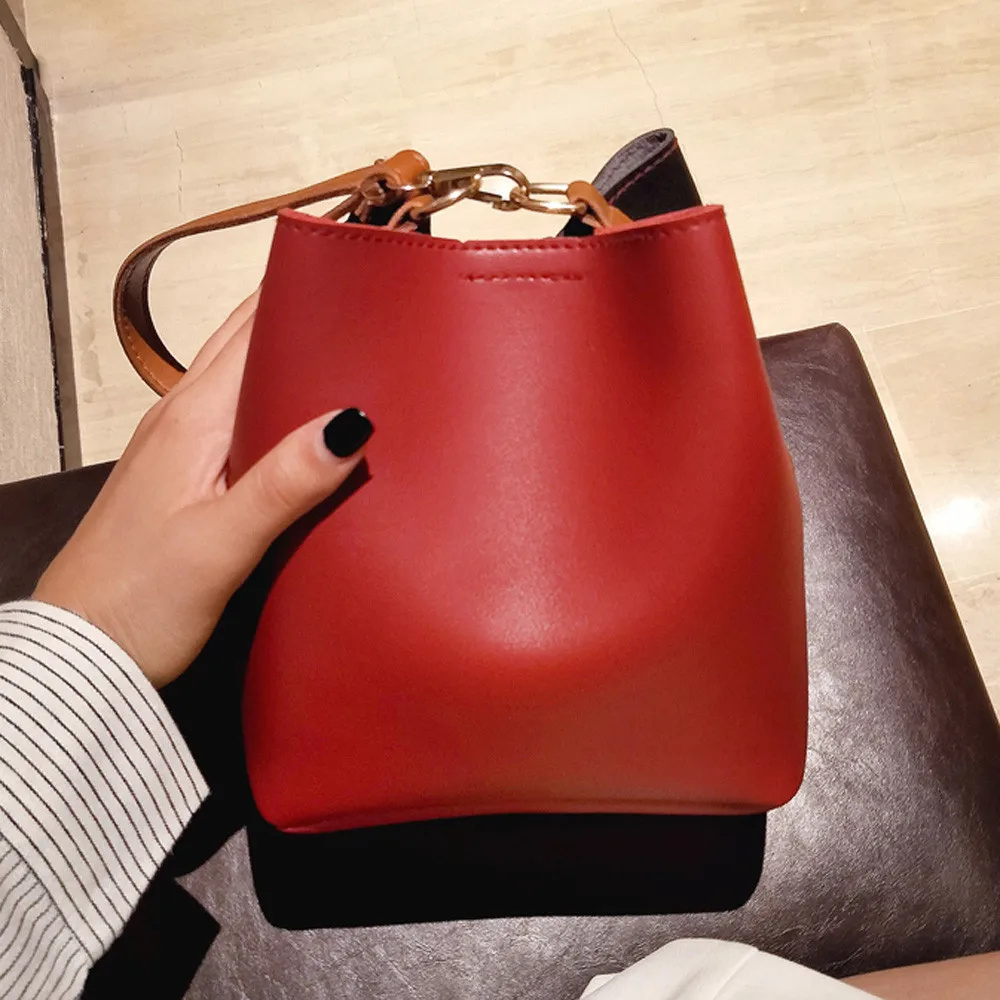 Модная женская сумка мешок шить диагональ сумка через плечо Crossbody Кожа Широкий Сумочка челнока Y503
