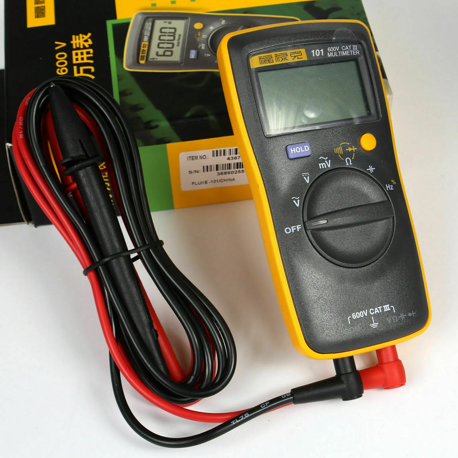Цифровой мультиметр Fluke101 высокоточный автоматический портативный