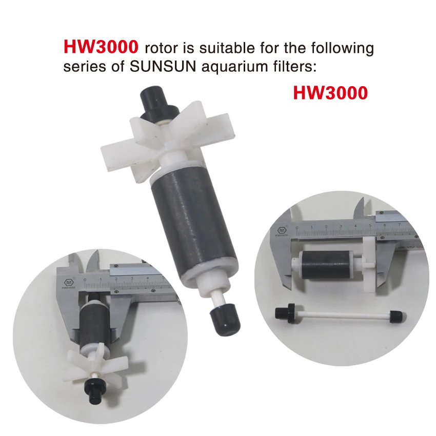 SUNSUN Aquarium Filter Rotor HW-302/303/304/402/403/404/504/505/507/702/703/704/HW3000/HW5000  impeller Aquarium Accessories 6
