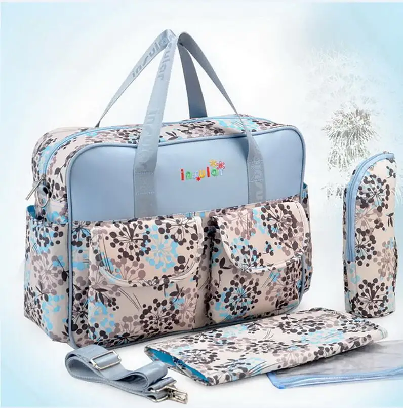 Красочные многофункциональные пеленки сумки Сумка для молодых мам сумки детские ходунки Детские сумка Детская сумка рюкзак для матерей - Цвет: Dandelion