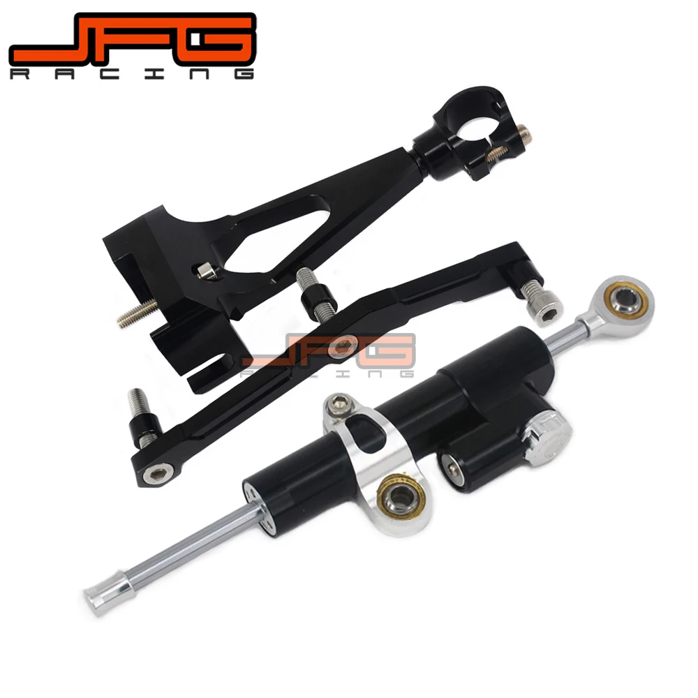 

CNC Steering Damper Stabilizer Linear Reversed Safety Control & Adapter Bracket For YAMAHA MT09 MT-09 MT 09 2013 2014 2015