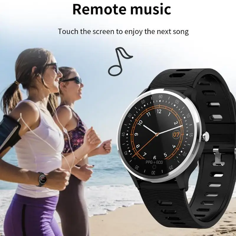 New A9 racket screen ECG smart bracelet Heart rate blood pressure oxygen oxygen IP67 waterproof call message push Step time