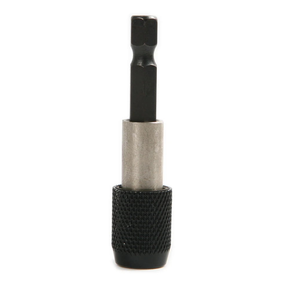 

1/4" Impact Drive Shank Quick Change Holder Hex Bit Drill Chuck Adapter Magnetic