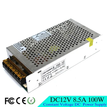 

Regulated DC 12V 8.5A 100W Switching Power Supply Driver Lighting Transformer 110v 220v AC to DC SMPS For LED Strip Lamp