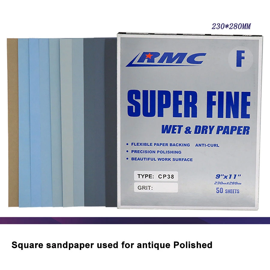 10pcs Waterproof Abrasive Sandpaper 4000 Grit Dry Wet Polishing Sand Paper