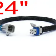 Longyue 2 шт. Универсальный GTO CTS-V кислорода O2 Сенсор заголовок пучок-удлинитель LS1 LS2 GTO квадратный серый 60 см провода