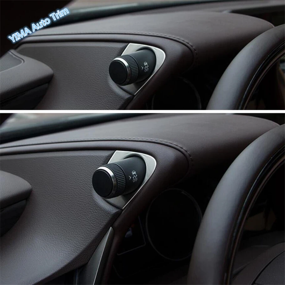 Lapetus автомобильный Стайлинг модель вождения РЕГУЛИРОВОЧНОЕ КОЛЬЦО с блестками накладка 2 шт. подходит для Lexus ES /нержавеющая сталь