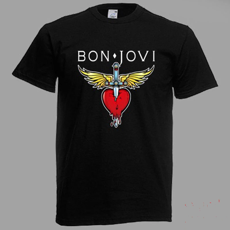 HERREN/мужская футболка BON JOVI 3 FUN TEE S-3XL хлопковая модная бесплатная доставка цветная