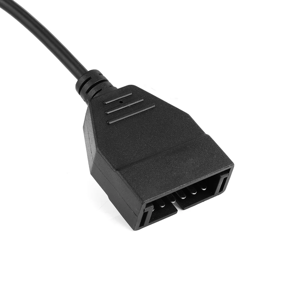 Новейший OBDII OBD 2 Соединительный адаптер 12 Pin GM12 до 16 Pin автомобильный диагностический кабель адаптер Автосканера