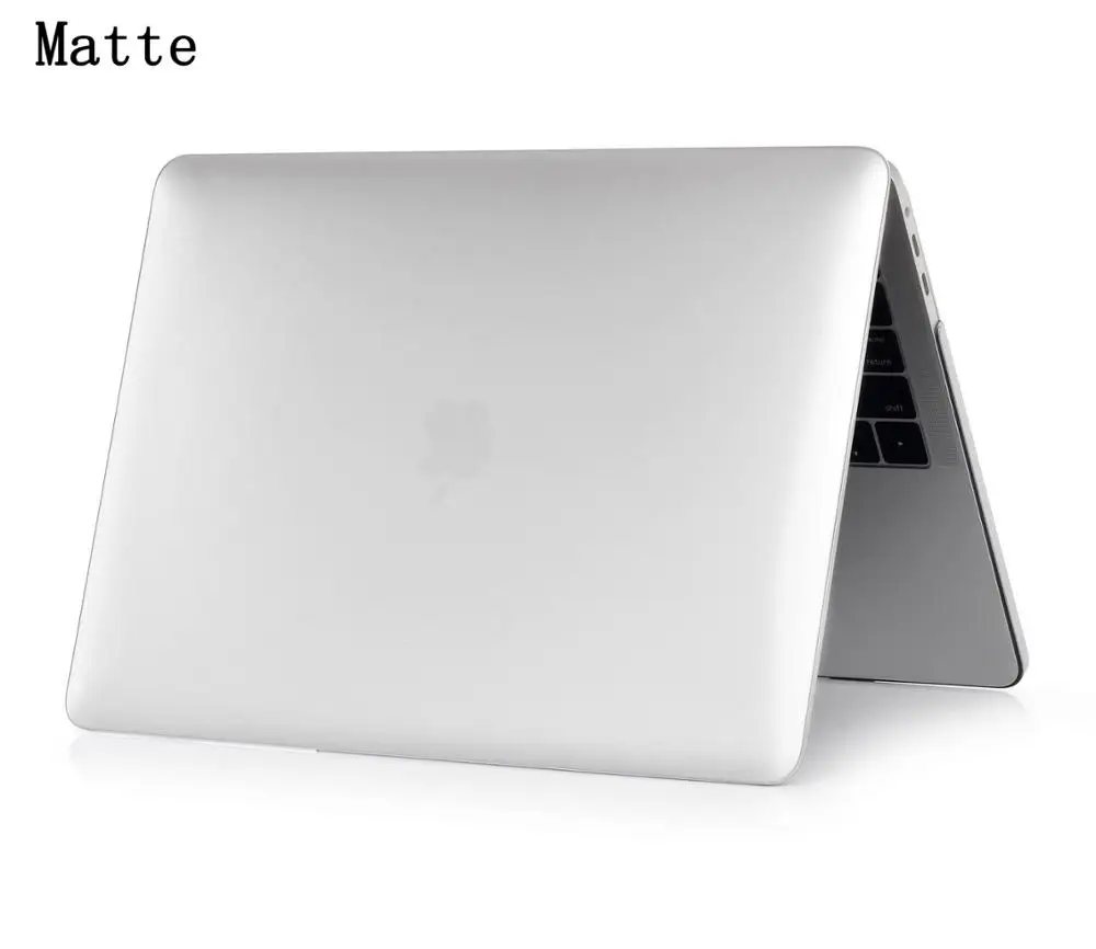 Для Mac Book New Air Pro 13 15 чехол для ноутбука с сенсорной панелью для Mac Book Air Pro retina 11 12 13 15 дюймов чехол с цветной печатью - Цвет: Matte Transparent