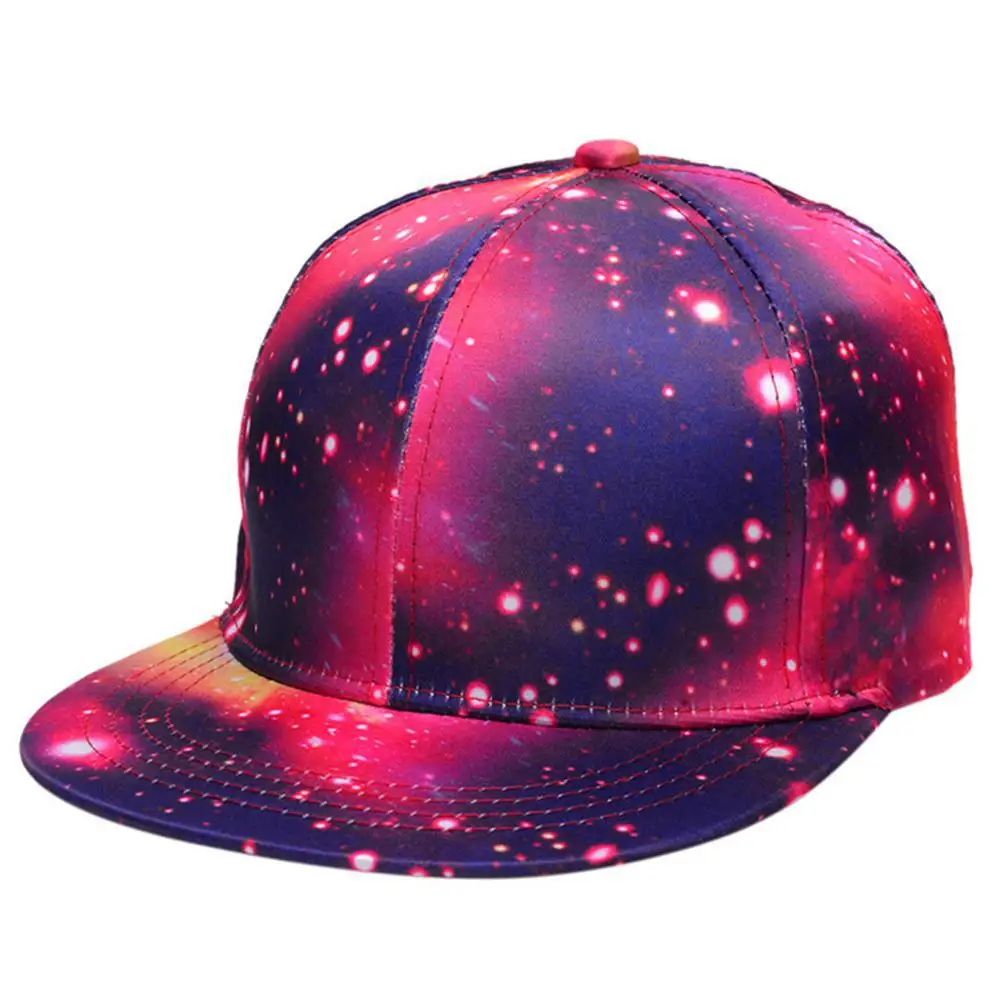 Blue Starry sky Caps Hip Hop Fashionable Summer Starry Sky Sunshade Hip-Hop Caps INS Hot Tide Teenager Hats YI0