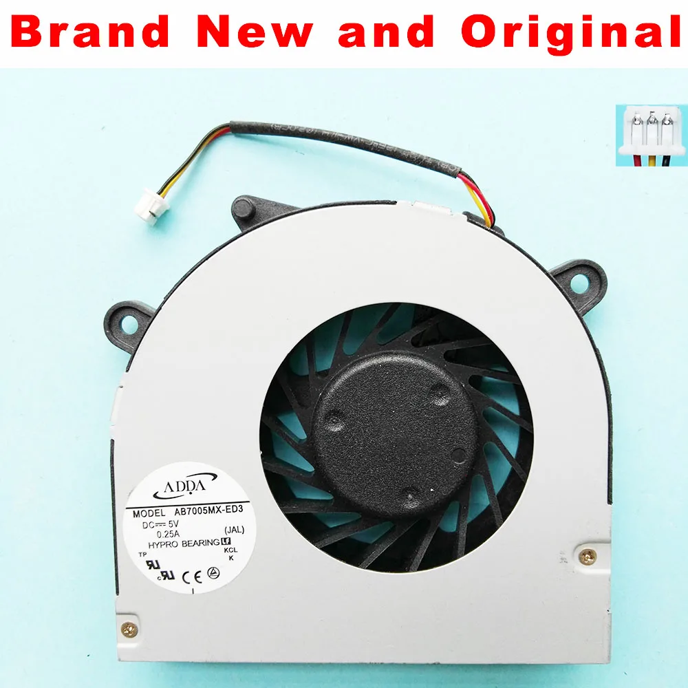 

New original cpu fan for ADDA AB7005MX-ED3 JAL DC 5V 0.25A CPU COOLING FAN COOLER