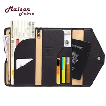 Кошелек для ID-карт, нейтральный, универсальный, для путешествий, паспорта, кошелек, три сложения, органайзер для документов, сумка