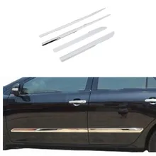 Автомобильный Стайлинг боковой обшивки кузова боковой формовочный чехол Накладка для Toyota Corolla 2011 2012 2013 нержавеющая сталь 4 шт на ПЭТ