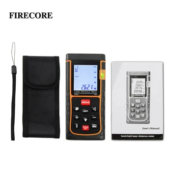 

FIRECORE 70m Laser Distance Meter 229ft Bubble Level Rangefinder Measuring Tape Measure Area/Volume m/ft/in With Box