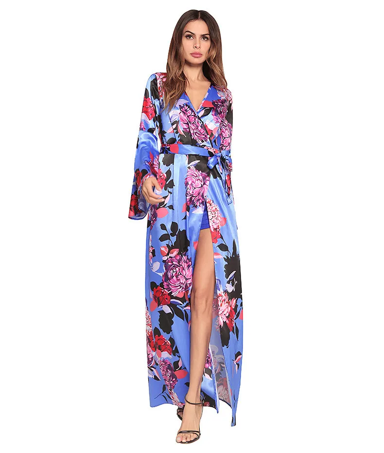 women wraped chest off shoulder slash neck bohemian long dress 11_