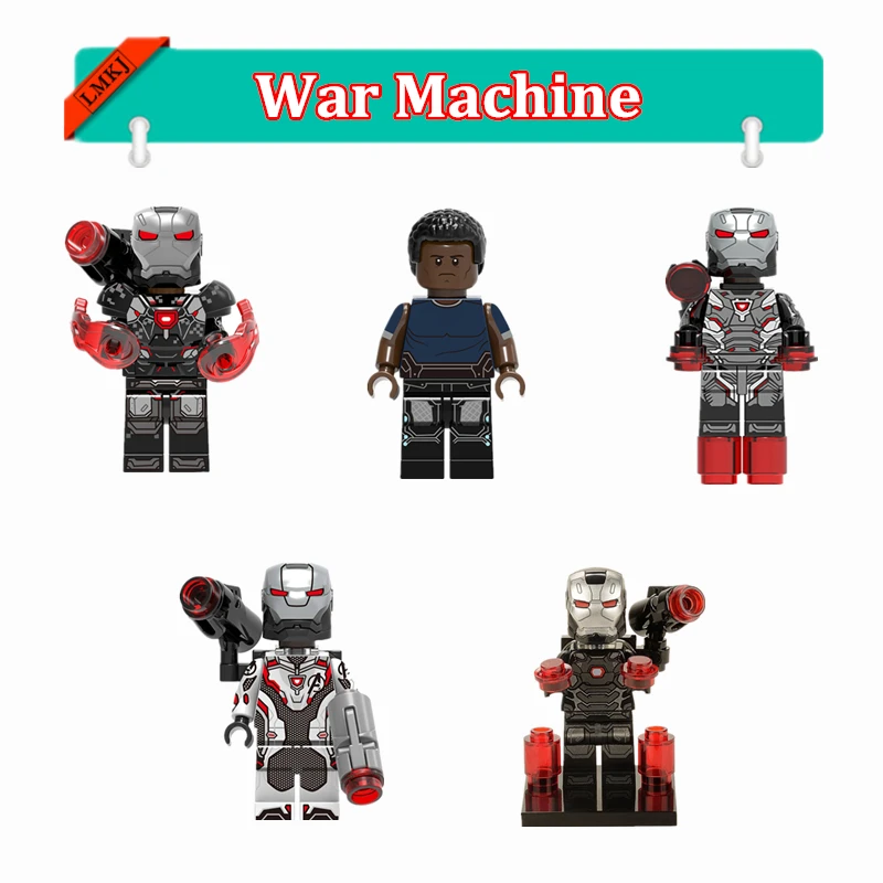 

DIY Avengers Super Heroes Figures War Machine Building Blocks Models Collections Bricks Compatible With Legoingly Toys For Kids