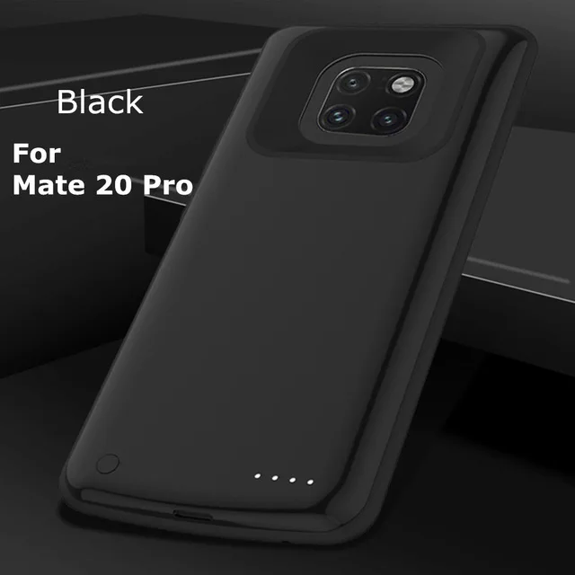 Резервный аккумулятор чехол для Hauwei mate 20 Pro внешний блок питания зарядное устройство для Hauwei mate 20 Расширенный телефон контейнер для аккумуляторных батарей - Цвет: Black For 20 Pro
