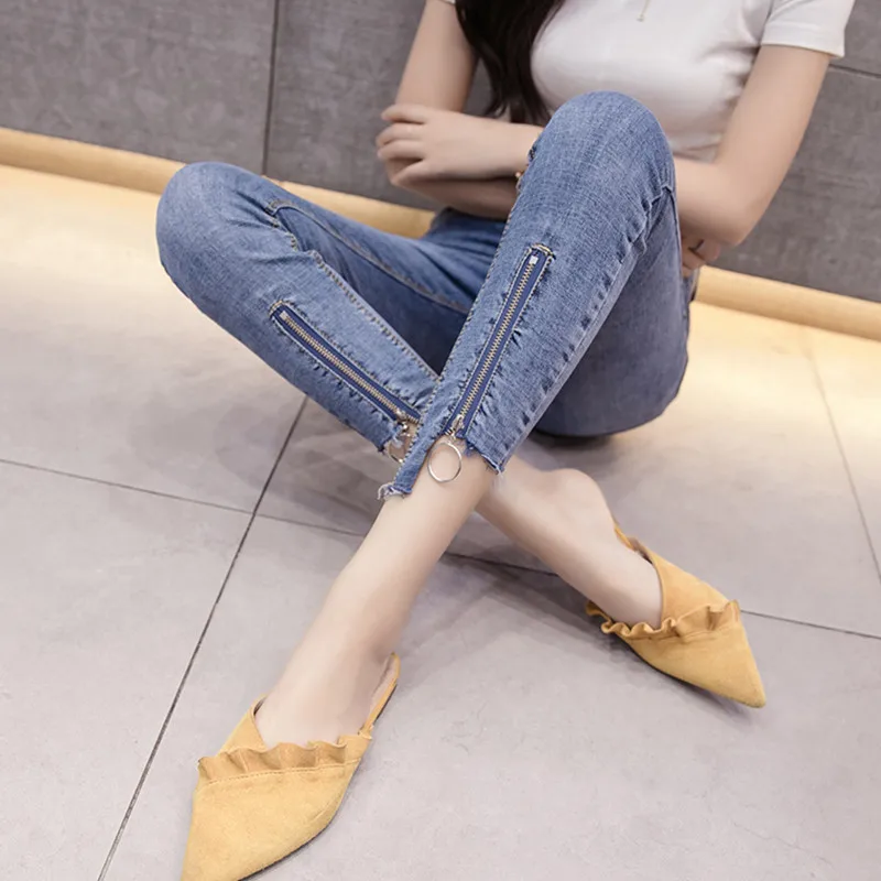 JUJULAND 2018 Jeans Female Denim Pants Black Color Womens Jeans Donna Stretch Bottoms Skinny Pants For Women Trousers 1813 JUJULAND 2018 Jeans Female Denim Pants Black Color Womens Jeans Donna Stretch Bottoms Skinny Pants For Women Trousers 1813