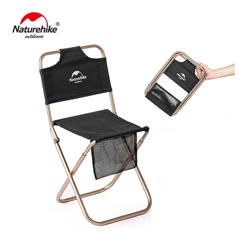 

Naturehike Portable Ultralight Campstool Outdoor Camping Chair Folding Stool Fishing Beach Alluminum Alloy Chair NH18M001-Z