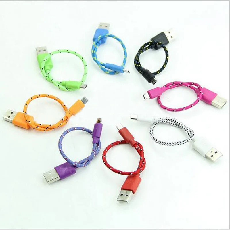 Короткий зарядный кабель Micro usb 20 см шнур для зарядки и передачи данных телефонов