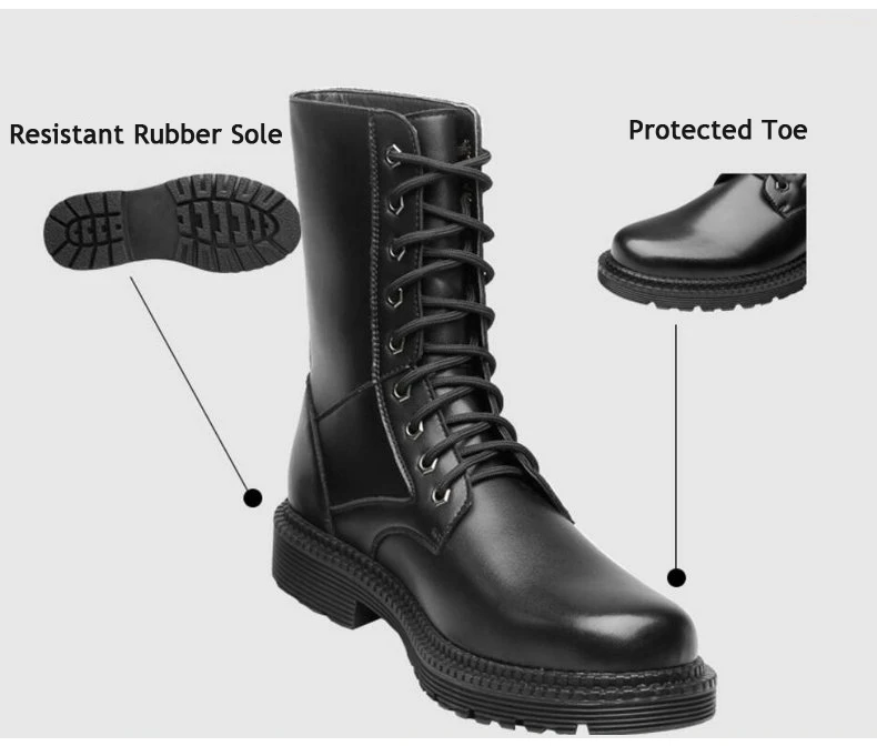 Men's Boots' Mens Mid-calf Winter Boots Men Waterproof Lace-up Military Boots' Men Tactical Boots Army Desert Boot Plus Size 45  (7)