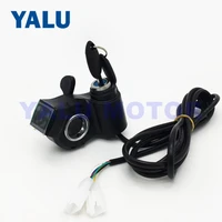 12V-99V Electric Bike Twist Thumb Throttle With LCD Battery Display Speed Control 3 wires Electric Bicycle Scooter Accelerator 2