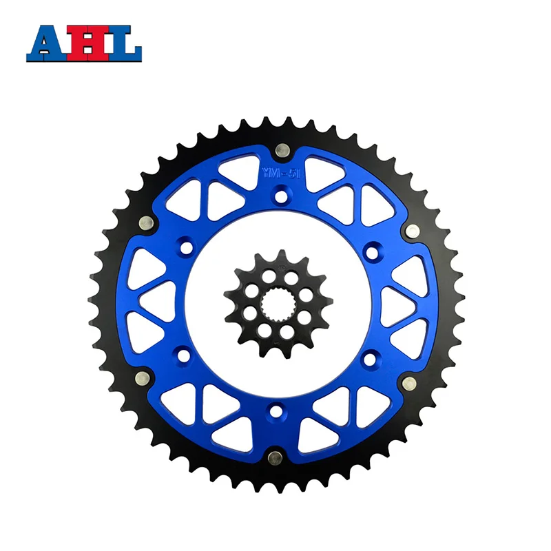 Motorcycle Parts 51-13 T Front & Rear Sprockets Kit For YAMAHA YZ250F YZ 250F YZ250 YZ 250 F 2001-05 2008-14 Gear Fit 520 Chain