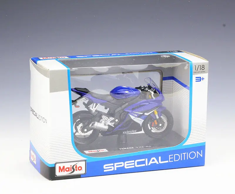 Maisto 1:18 Yamaha YZF R6 синяя модель мотоцикла| |