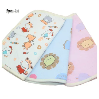 

5 Ecological Cotton Baby Waterproof Diaper Pad Newborn Reusable Cloth Diaper Urine Pad Baby Nappy Changing Stroller Accessories