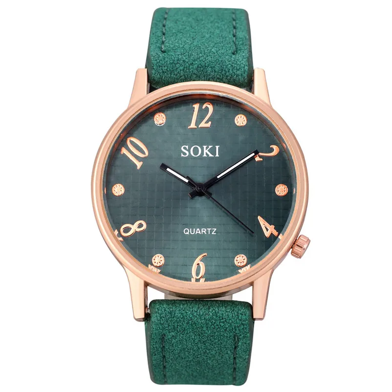 Fashion women watches top brand luxury ladies watch Leather Band Analog Quartz Round Wrist Watch clock relogio feminino J20 (3)