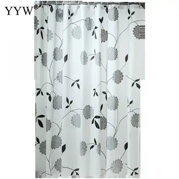 

Bathroom Accessaries White Shower Curtain Waterproof 3d Large Shower Curtain Bath Screens Bathing Sheer Home Bath Decor
