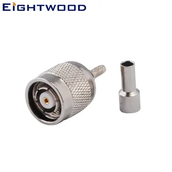 

Eightwood 5PCS RP TNC Plug Male RF Coaxial Connector Adapter Reverse Polarity Crimp for LMR100 RG316 RG174 Cable Straight