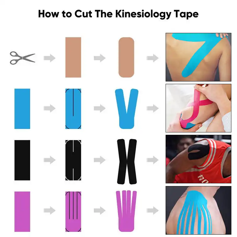 5cm Waterproof Kinesiologe Tape Kinesiology Tape Sport Taping Strapping