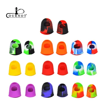 

COURNOT Twain FDA Silicone Finger Cover Silicone Elastic Soak Off Cap Clip Manicure Cleaning Wax Oil Tool Smoking Wholesale