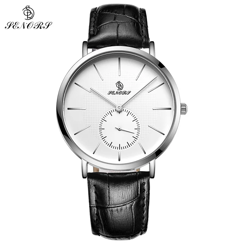 Men's Watches SENORS Fashion Sports Quartz-watch Leather Watches Women Clock Men Wristwatch Top Brand Luxury Watch for Men Men's Watches SENORS Fashion Sports Quartz-watch Leather Watches Women Clock Men Wristwatch Top Brand Luxury Watch for Men