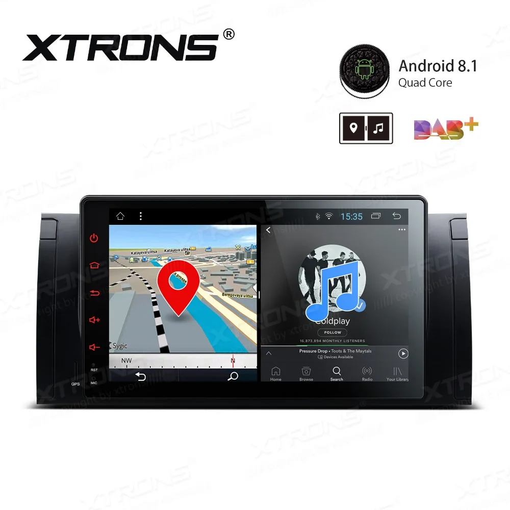 XTRONS 9 ''Android 8 1 Автомобильный мультимедийный плеер радио GPS навигация для BMW X5 E53