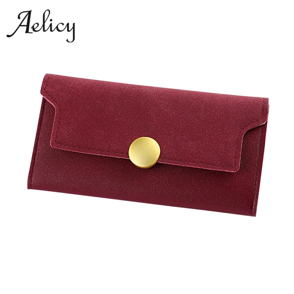 Женский винтажный кошелек Aelicy Длинный из искусственной кожи высокого