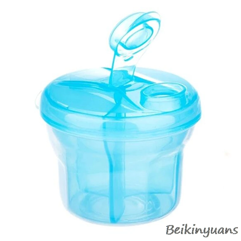 

Baby portable rotating milk powder grid Baby out of milk powder box children's three-layer snack food supplement food grid