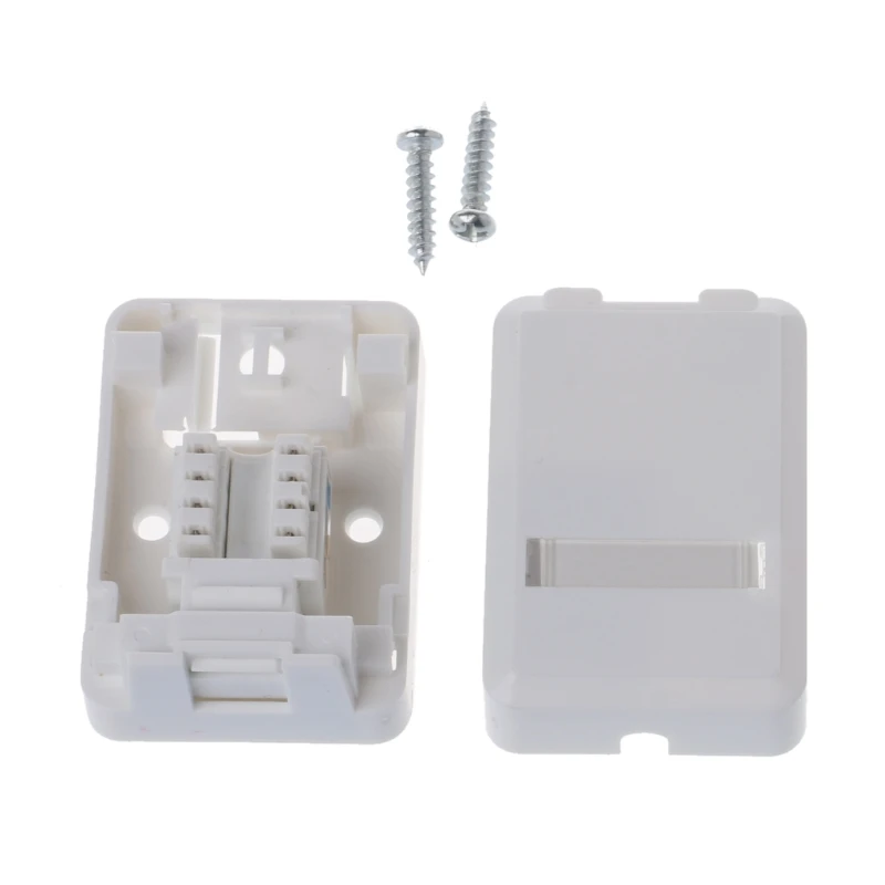 

1 Set RJ Box with Cat6 Module Desktop Box Single-port Panel For RJ45 RJ11 AMP-mount New Design Hot