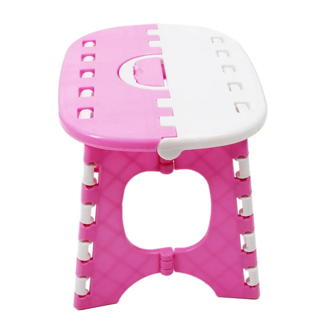 Пластиковые складные переносные детские табуреты 6 типов - Цвет: Pink