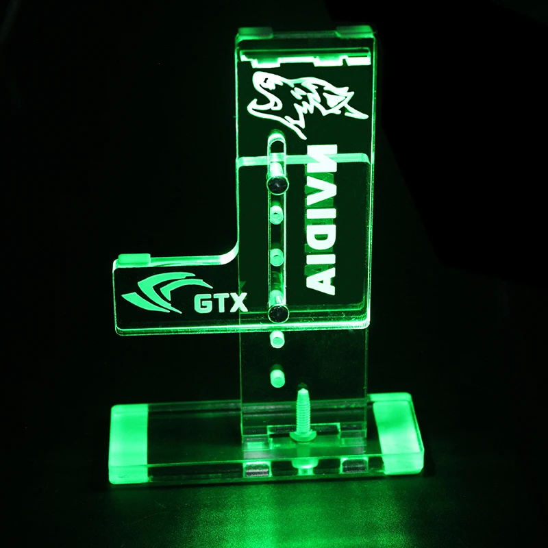 DIY External led graphics card Holder Graphics Cards Stand Mounting bracket Suitable for GTX 1080 1030 1050ti Companion Support 