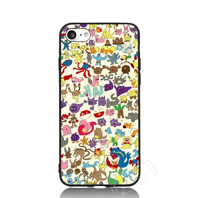 Pokemon Game Cell Phone Case For iPhone 5 6 7 s Plus For Samsung Galaxy S A J Mi5 P8 9 Lite For